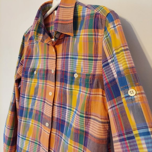 Ralph Lauren Rainbow Plaid Button Down Shirt - Picture 4 of 7